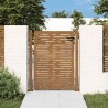 Portail de jardin 105x155 cm acier corten conception de carré 