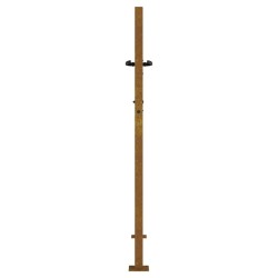 Portail de jardin 105x155 cm acier corten conception de carré 