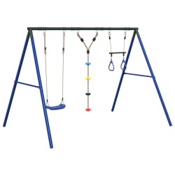 Jeu de balançoire extérieur avec balançoire trapèze et échelle 