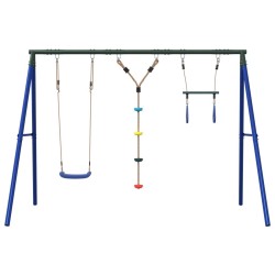 Jeu de balançoire extérieur avec balançoire trapèze et échelle 