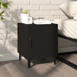 Table de chevet Noir Bois d'ingénierie 