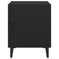 Table de chevet Noir Bois d'ingénierie 