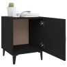 Table de chevet Noir Bois d'ingénierie 