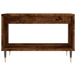 Table basse chêne marron 60x50x40 cm bois d'ingénierie 