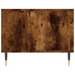 Table basse chêne marron 60x50x40 cm bois d'ingénierie 