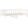 Lit de jour et tiroirs sans matelas blanc 80x200 cm bois massif 