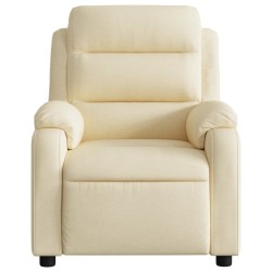 Fauteuil inclinable Crème Tissu 