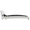 Cadre de lit sans matelas blanc similicuir 135x190 cm 