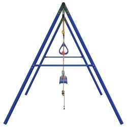 Jeu de balançoire extérieur avec balançoires trapèze et échelle 