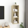 Meuble TV mural Chêne sonoma 37x37x107 cm Bois d’ingénierie 