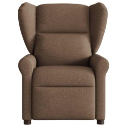Fauteuil inclinable électrique Marron Tissu 