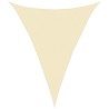Voile d'ombrage 160 g/m² Crème 5x7x7 m PEHD 