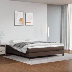 Matelas de lit à ressorts ensachés Marron 160x200x20 cm 
