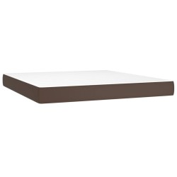 Matelas de lit à ressorts ensachés Marron 160x200x20 cm 