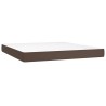 Matelas de lit à ressorts ensachés Marron 160x200x20 cm 