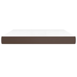 Matelas de lit à ressorts ensachés Marron 160x200x20 cm 
