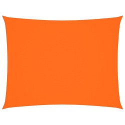 Voile de parasol tissu oxford rectangulaire 3,5x5 m orange 