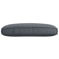 Coussin de Palette pour Siège Anthracite 120x80x12 cm Tissu Oxford 