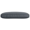 Coussin de Palette pour Siège Anthracite 120x80x12 cm Tissu Oxford 
