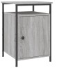 Table de chevet sonoma gris 40x42x60 cm bois d'ingénierie 