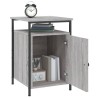 Table de chevet sonoma gris 40x42x60 cm bois d'ingénierie 