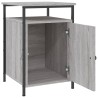 Table de chevet sonoma gris 40x42x60 cm bois d'ingénierie 