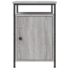 Table de chevet sonoma gris 40x42x60 cm bois d'ingénierie 