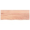 Comptoir de salle de bain marron clair 80x30x2 cm bois traité 