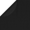 Couverture de piscine Noir 356 cm PE 