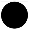 Couverture de piscine Noir 356 cm PE 