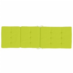 Coussins de chaise longue lot de 2 vert vif tissu oxford 