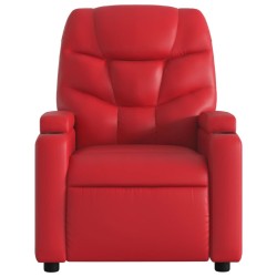 Fauteuil inclinable Rouge Similicuir 
