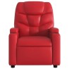 Fauteuil inclinable Rouge Similicuir 