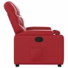 Fauteuil inclinable Rouge Similicuir 