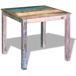 Table de salle à manger Bois de récupération massif 80x82x76 cm 