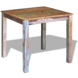 Table de salle à manger Bois de récupération massif 80x82x76 cm 