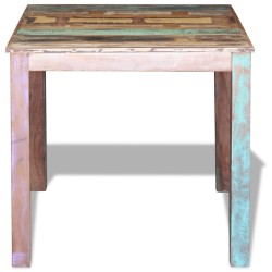 Table de salle à manger Bois de récupération massif 80x82x76 cm 