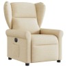 Fauteuil inclinable électrique Crème Tissu 