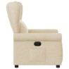 Fauteuil inclinable électrique Crème Tissu 
