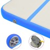 Tapis gonflable de gymnastique avec pompe 500x100x15cm PVC Bleu 