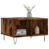 Table basse Chêne fumé 60x50x36,5 cm Bois d'ingénierie 