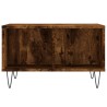 Table basse Chêne fumé 60x50x36,5 cm Bois d'ingénierie 