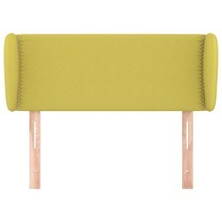 Tête de lit avec oreilles Vert 83x23x78/88 cm Tissu 