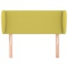 Tête de lit avec oreilles Vert 83x23x78/88 cm Tissu 