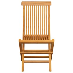 Chaises de jardin coussins à carreaux gris lot de 4 Teck massif 