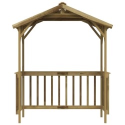 Abri de barbecue 163,5x93x210 cm Bois de pin imprégné 