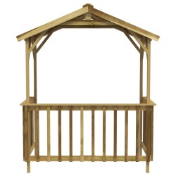 Abri de barbecue 163,5x93x210 cm Bois de pin imprégné 