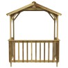 Abri de barbecue 163,5x93x210 cm Bois de pin imprégné 
