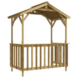 Abri de barbecue 163,5x93x210 cm Bois de pin imprégné 