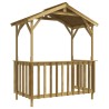 Abri de barbecue 163,5x93x210 cm Bois de pin imprégné 